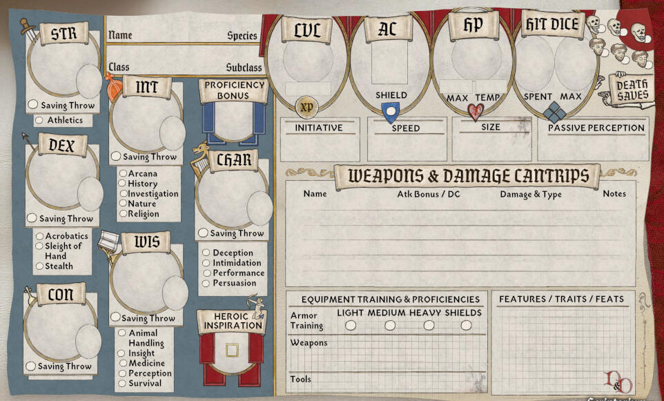 D&D Card Design